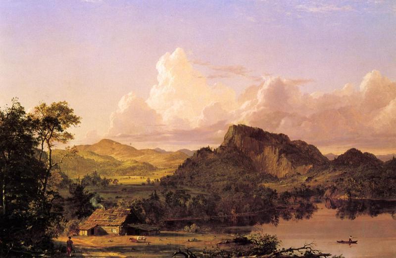 Frederic Edwin Church Home by the Lake Spain oil painting art